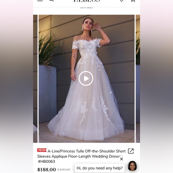 Wedding dress size 16W - Picture 5 of 5